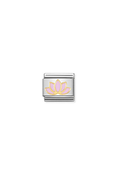 NOMİNATİON Composable Classic Dekoratif Link - Doğa - Lotus çiçeği - (17 Lotu...