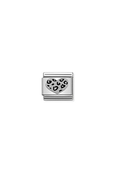 NOMİNATİON Composable Classic Oxıdızed Symbols In St,steel And Sterling Silve...