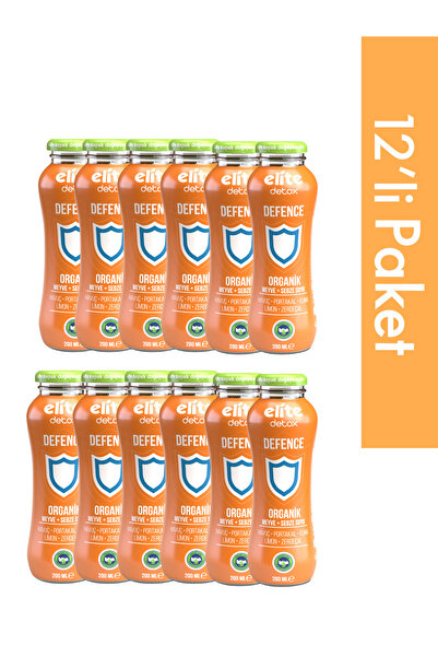 Elite Naturel 12'li Organik Defence %100 Meyve-Sebze Suyu 200 Ml