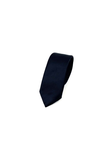 Morven Men's Black Basic Plain Tie