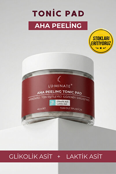 Luminate Aha Peeling Tonic Pad Glikolik Laktik Asit Tonu Eşitleyici Kırışıklı...