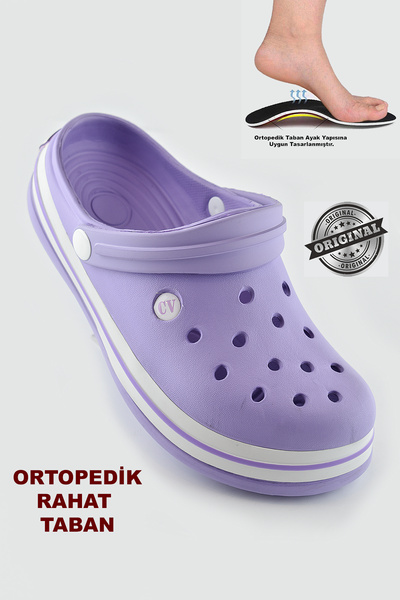 ISPARTALILAR 15090 Cv Crosss Style Unisex Slippers Nurse Doctor Slippers