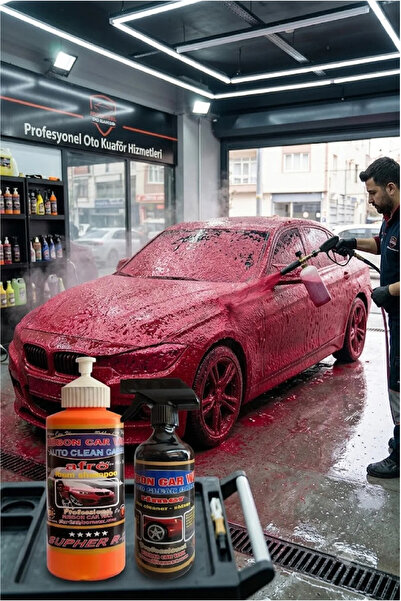 ribbonwax FIRÇASIZ-CİLALI-RENKİ OTO YIKAMA KÖPÜK ŞAMPUANI AFRO supher R-1 1 K...