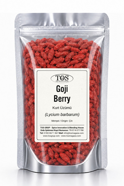 TOS The Organic Spices Goji Berry 250 gr Kurt Üzümü (1. Kalite) Lycium barbarum
