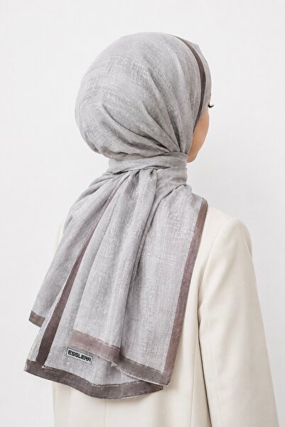 ESSLERA Plain Patterned Stone Soft Shawl - Non-Slip - Tok Durur