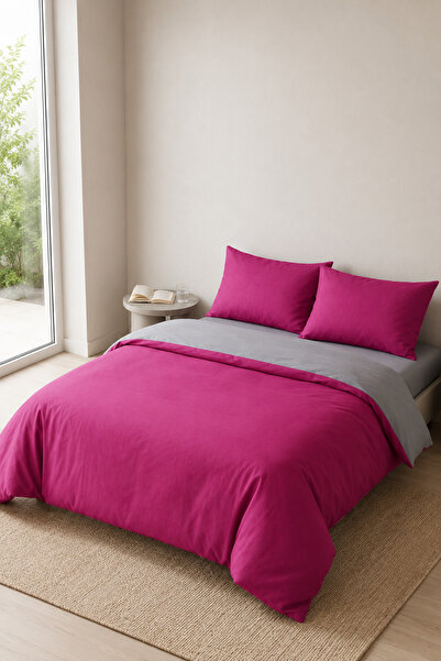 Bella Home Solid Color Duvet Cover Set - Boxed - Patternless - Fade Resistant...