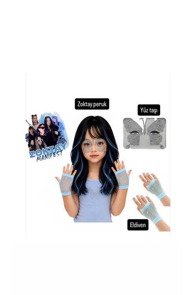 bemora kids Set de accesorii Manifest Zoktay: perucă Manifest Zoktay, păr alb...