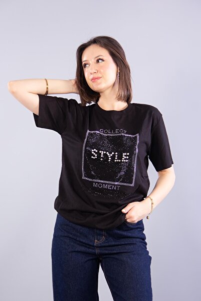 Mckanzie 2007 Stilski kameni T-shirt sa okruglim izrezom