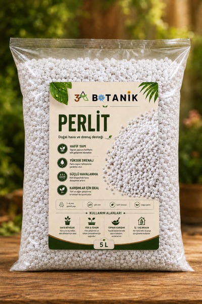 3A BOTANİK Tarım Perliti, Bitki Toprağı Katkısı, Toprak Düzenleyici, Saksı Fi...