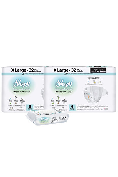 Sleepy 2x Scutece BIO PREMIUM 6XL 32 bucăți