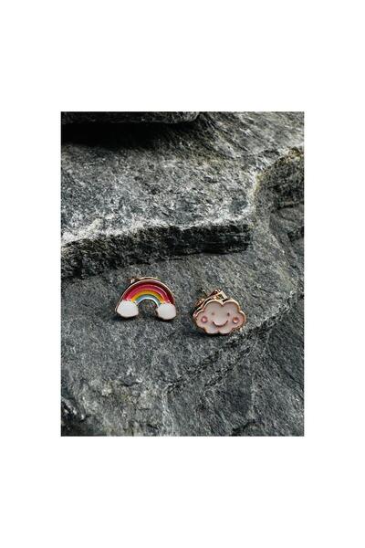 gifttime Cloud and Rainbow Earrings Girls' Earrings