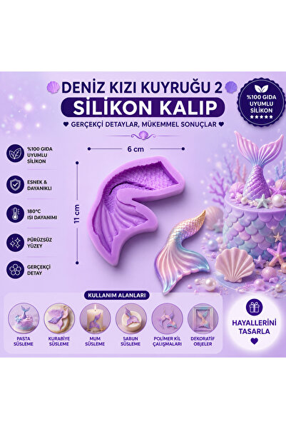Dr.Paste Silikon Kalıp Deniz Kızı Kuyruğu 2