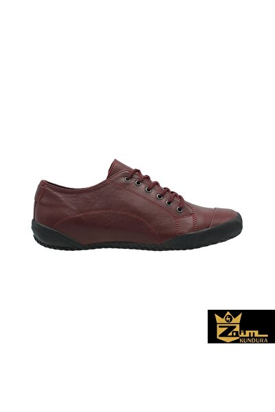Zaim Kundura Unisex Burgundy Genuine Leather Shoes 505080101-1
