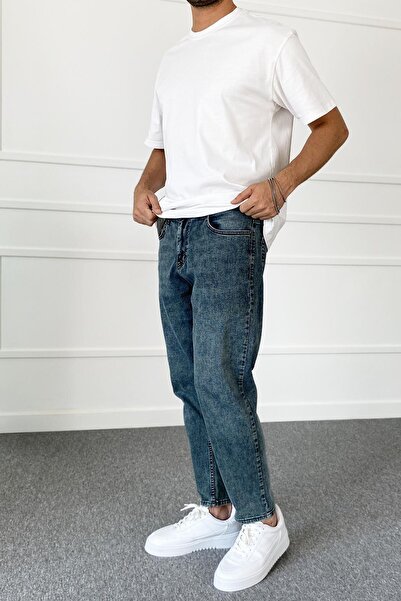 Alışveriş Sokağı Boyfriend Blue Jean - Denim Pants