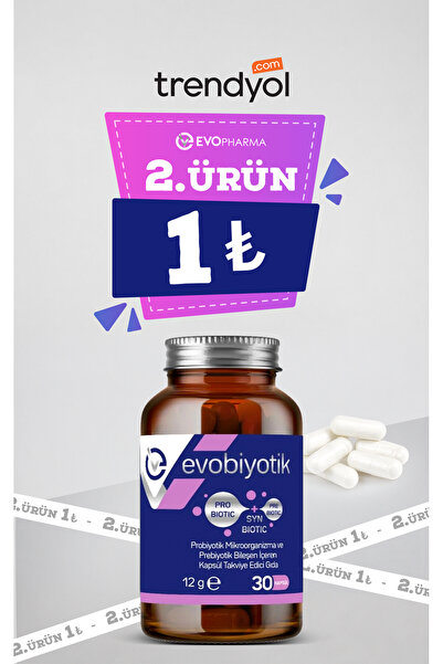 EVOBİYOTİK 30 Kapsül | Probiyotik & Prebiyotik