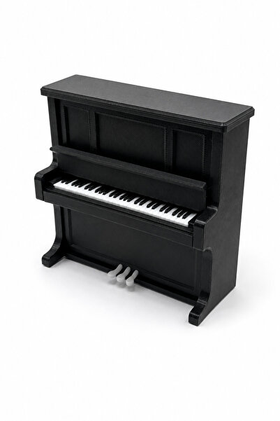 CharmFancy 1:12 Ölçek Piyano Maket Müzik Aleti Figür Minyatür Bebek Evi İçin ...