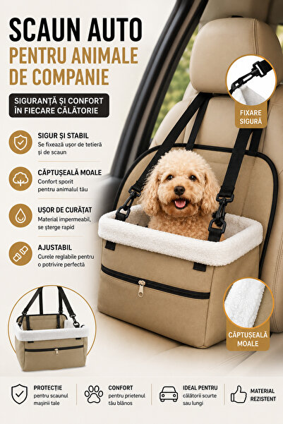 Fish & Paws Scaun auto de protectie pentru animale de companie, Fish & Paws ®...