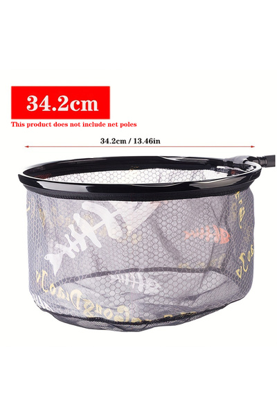 YUNCONG 35cm Fishing Net Head Carbon Anti-hook Fishing Net Ultra Light Titani...
