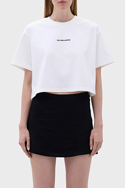 LES BENJAMINS Tricou din bumbac cu croială oversize T SHIRT LB23FWCLAFUTS