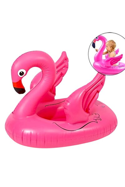 Toybox Inflatable Flamingo Swimming Ring, Flamingo Pool Float, Pink Inflatabl...
