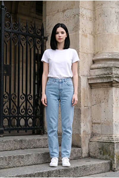 hies MOM JEANS, VISOKA STRUKA, FLEKSIBILNA LIKRA, MEKANA TKANINA, MOM JEANS P...