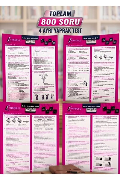 Anadolu Yayıncılık Sürücü Eğitim Yaprak Test Sürücü Kursu Yaprak Test 800 Soru