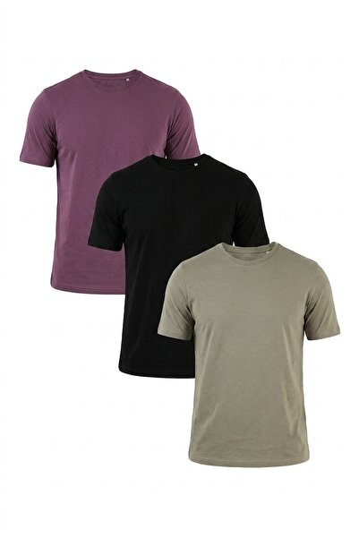 Buratti Cotton Regular Fit Crew Neck 3 Pack t Shirt Men's t Shirt 59020204S3