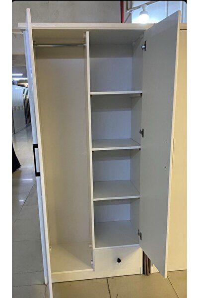 OEMS Ready-Made Wardrobe Driftin Beige - Width 80 Depth 40 Height 190 cm