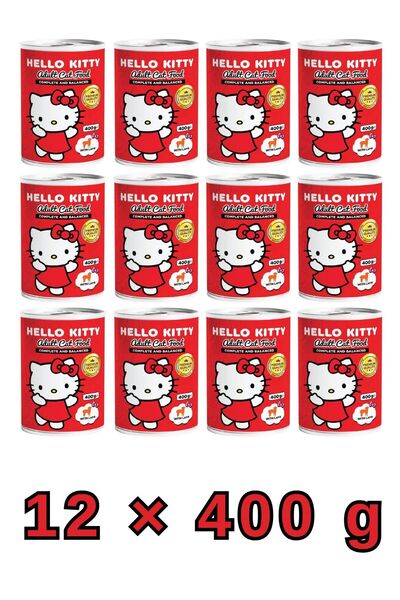 Hello Kitty ممتاز |   طعام رطب للقطط البالغة 400 جرام |   منتج معتمد عالي الج...