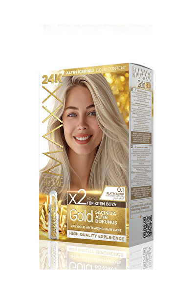MAXX DELUXE Golden Beauty Set Saç Boyası 0.1 Platin Sarısı