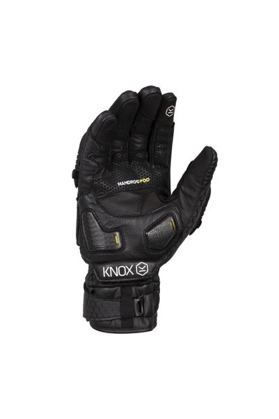 Knox Handroid Pod MK5 Kısa Korumalı Deri Motosiklet Eldiveni