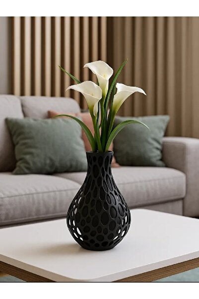 Genel Markalar 3D Baskı Modern Dekoratif Vazo | Su Geçirmez | Canlı & Yapay Ç...