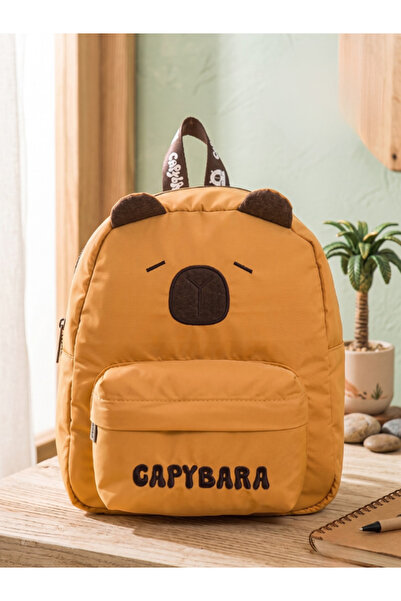 capybara حقيبة مدرسية/حضانة أصلية مرخصة للأطفال، مصنوعة من قماش مقاوم للماء م...