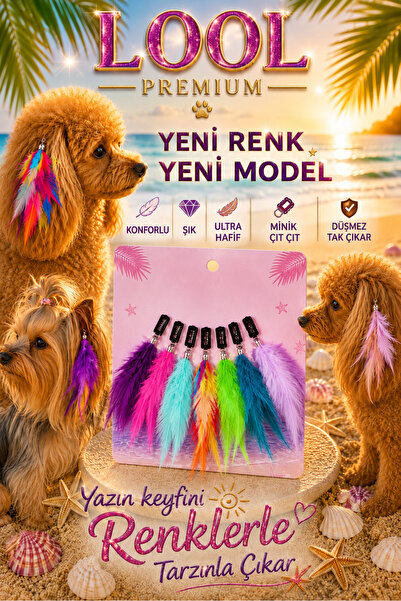 LOOL PREMİUM Köpek tüy toka poodle yorkshire pomerian toka