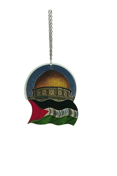 TKY فلسطين مسجد الأقصى القدس العلم مرآة الرؤية الخلفية زخرفة