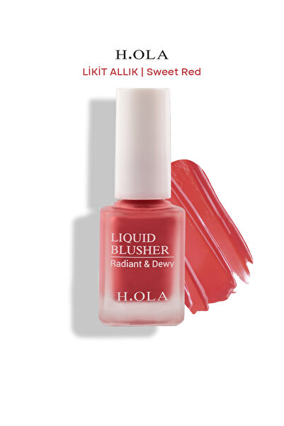 h.OLA Likit Allık | LIQUID BLUSHER RED | Kalıcı, Yüksek Pigmentli | Sweet Red