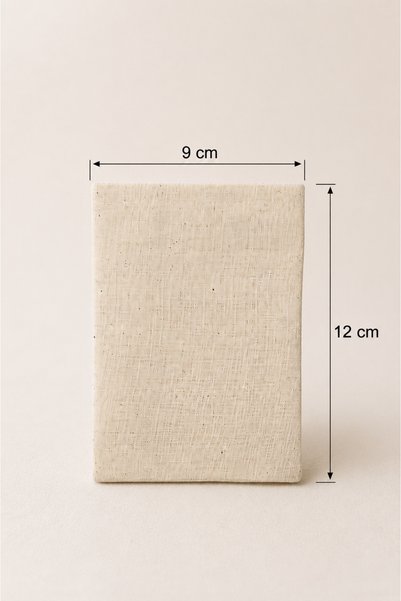 LİFENES Multi-Purpose 50-Piece Linen Cloth Pouch 9X12 cm - Jute Drawstring Pouch for Hobbies, Gifts, Lavender, Jewelry, Soap, Candle