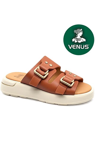 Venüs Rigitage Hakiki Deri Kadın Terlik TABA