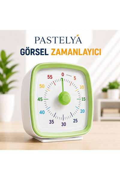 Pastelya Çocuk Çalışma Zamanlayıcı– 60 Dakikalık Görsel Zamanlayıcı (VT03)