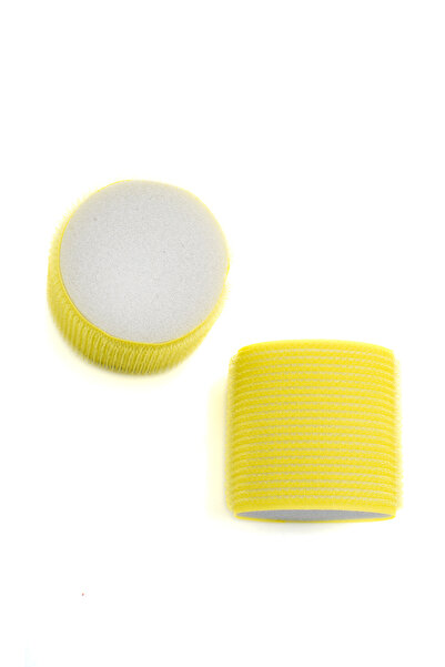 Croc CB16 Sarı Çap:6Cm 2li Bigudi Cırtlı Saç Bigudisi