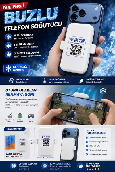CarMagicPaint Telefon Soğutucu PhonesCooler Buz Kartuşlu Telefon Soğutucu | Ş...