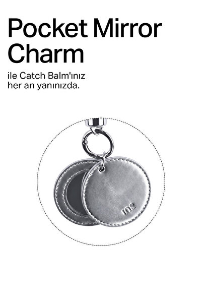 inobeauty Pocket Mirror Charm - Anahtarlıklı Mıknatıslı Elma Derisi Ayna