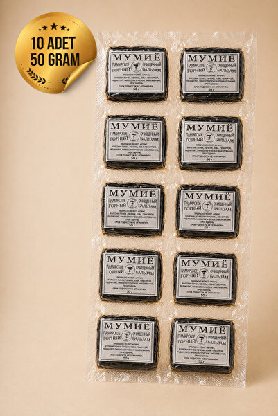 BİZİMHEKİM ŞİFA EVİ %100 Saf Mumiyo 10 adet 50 gr