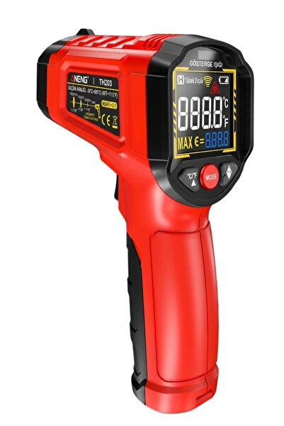 ANENG -50 ile +600 DERECE ARASI ÖLÇÜM YAPABİLEN LAZERLİ DİJİTAL TERMOMETRE