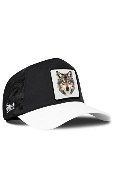 BlackBörk Wolf Logo White-Black Trucker Hat