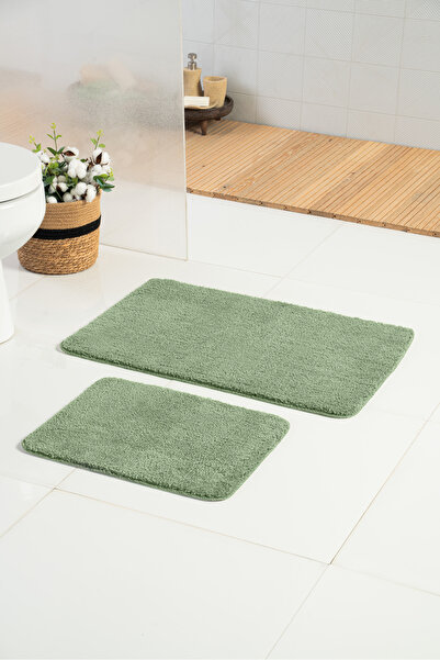 Genel Markalar Maxiform Yeşil 60x100 - 60x50 Cm 2'li Banyo Paspası