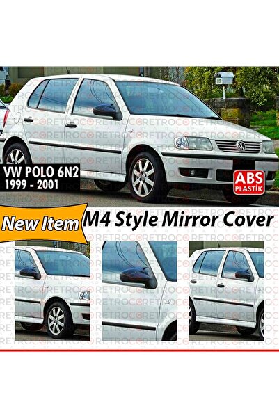 ekolmaks Volkswagen Polo Mk3 6N2 Batman Yarasa Ayna Kapağı Piano Black / 1999...