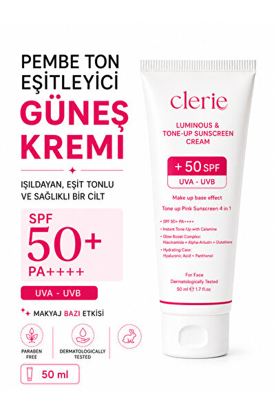 Clerie Cosmetics كريم واقٍ من الشمس وردي اللون مضاد للعيوب ومعادل للون البشرة...