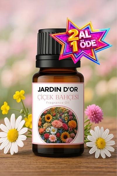 JARDIN D'OR Çiçek Bahçesi Esansiyel Uçucu Koku Yağı Buhurdanlık Yağı Difüzör ...