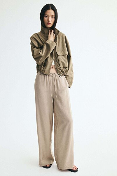 H&M Viscose-blend drawstring trousers